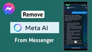 How to Remove Meta Ai From Messenger