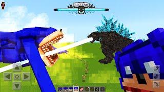 NEW Shin Sonic vs Godzilla Mod ADDON UPDATE in MINECRAFT PE