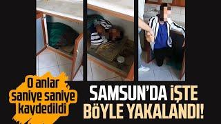 Samsun'da mutfak tezgahının altında yakalandı!