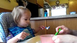 Learning to eat with a spoon