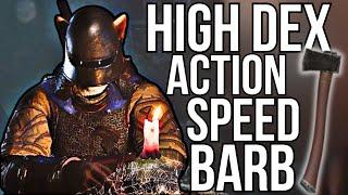 ACTION Speed Barb with OFF Hand AXE is Secretly OP | Dark and Darker