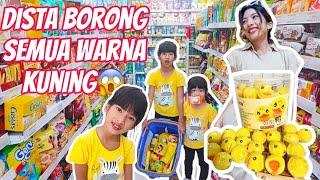 DISTA SEHARIAN BELANJA WARNA KUNING !! SERU BGT!! #viralvideos