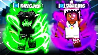 KING JAY And @Valekis DESTROY THE ENTIRE SERVER.. | The Strongest Battlegrounds