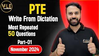 PTE Listening Write From Dictation | Real Exam Prediction November 2024 | Vision Language Experts