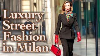 Quiet Luxury & Italian Style: Street Fashion in Milan's Wealthiest Neighborhood. Unique Fashion Walk