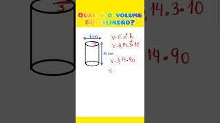 VOLUME DO CILINDRO | Qual é a capacidade ?