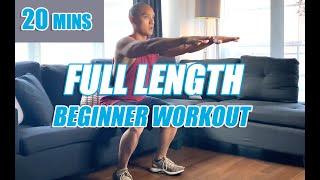 Full Length Beginner Low-Impact Lower Body Workout (20 Minutes)