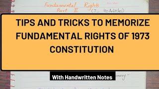 Fundamental Rights of the 1973 constitution of Pakistan.Part 2