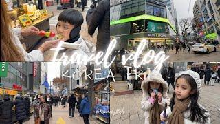 KOREA TRAVEL VLOGDAY 1 PART 2//MYEONGDONG STREET FOOD//SEOUL KOREA