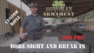 Bore sighting and break in for precision rifle