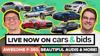 From the Most Affordable to the Most Iconic! These are the cars LIVE NOW! on Cars & Bids!