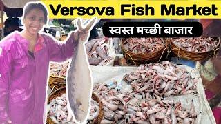 वर्सोवा जेट्टि  I मुंबई वर्सोवा गाव फिश मार्केट । Versova Gaon Fish Market Andheri (Koli)