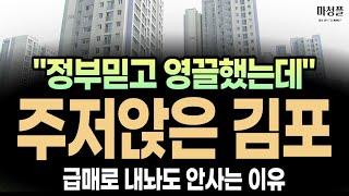 김포 한강신도시 아파트 "지금 급매로 내놔도 안 사네요!!”