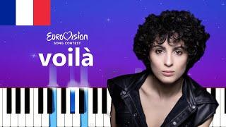 Barbara Pravi - Voilà - France (Easy Piano Tutorial)