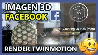 Imagen 3D para FACEBOOK creando Mapa de Profundidad en PHOTOSHOP | Render TWINMOTION Depth