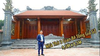 NHÀ THỜ 3 GIAN BÊ TÔNG CẢ HỌ KHEN ĐẸP NHẤT LÀNG VỚI TAY NGHỀ THỢ GIỎI