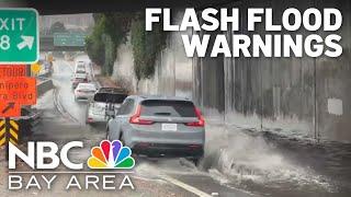 Heavy rain triggers flash flood warning in San Francisco