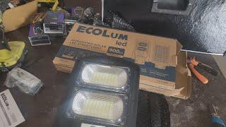 Ecolum 100 watts solar streetlight installation