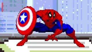 Scene Final Spider Man : Captain America Civil War : Pixels Version