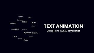 Rotating Text Animation Html CSS & JavaScript | CSS Animation Effects