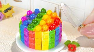 Sweetest Tiny Rainbow Cake | How to make Rainbow Pop It Cake  | Sweet Tiny