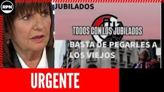 ¡ANIMATE AHORA! La barra de Chaca se le para de manos a Bullrich y va a defneder a los jubilados