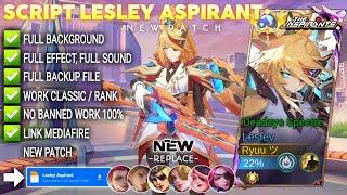 Script Skin Lesley Aspirant - Deadeye Spectre No Password | Full Effect Voice | Patch Terbaru