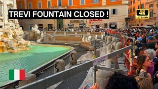 SHOCKING in Rome: Trevi Fountain CLOSED!  You Won’t Believe Why ! 