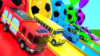 Head & Shoulders Song - Tube Colors Car | 5 Little Monkeys, Baby Shark | Nursery Rhymes & Kids Songs