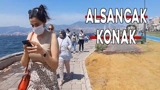 Walking Tour Konak To Alsancak Seaside | Izmir 2021 Before Full Reopening