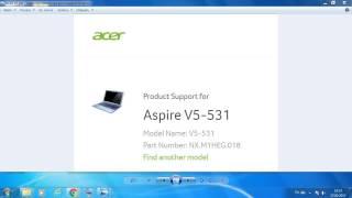 Acer Aspire V5 Bios