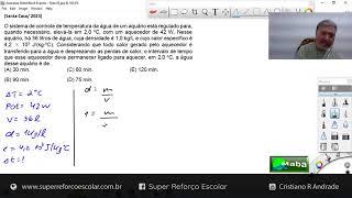 MABA CONCURSOS  -  SANTA CASA  -  2023  -  CALOR E POTÊNCIA ELÉTRICA  -  Com prof. Cristiano Andrade