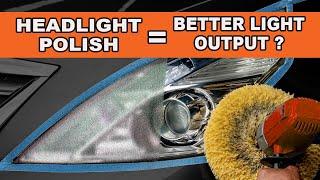 Is it worth polishing your headlights? - LIGHT OUTPUT TEST