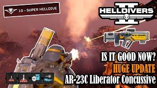 Helldivers 2 - Liberator Concussive Update - is it still bad? (Super Helldive Difficulty)