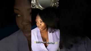 Natural Hair Blowout Routine | Using a Blowout Hair Brush for Type 4 Hair #blowouthair #blowout