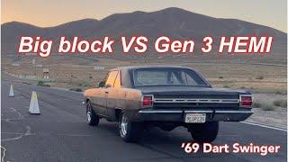 Old Drag Car RETURNS! My 1969 Dart Swinger Takes on a HEMI Swapped 1970 Challenger