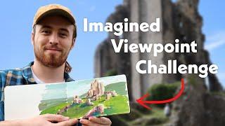 [Art Challenge] Painting a Castle - Imagine a Different Viewpoint #JakesArtClub