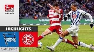 Great Battle In A Special Match | Hertha BSC - Fortuna Düsseldorf 2-2 | Highlights | Bundesliga 2