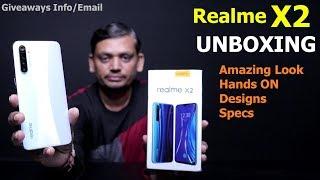 Realme X2 Unboxing (SD730G, 4.0 30W, Amazing Look, Hands ON, Designs & Specs)