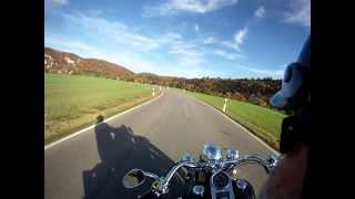 Harley Ride Donautal 22.10.2013 22°C mad lorry driver