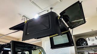 HOW TO INSTALL AN ELECTRIC HOIST IN YOUR GARAGE // EASY HARDTOP REMOVAL!!