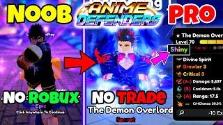 FreeToPlay | Noob To Pro in Anime Defenders | Obtaining Shiny Secret & Shiny Mythic | No Trade | #01