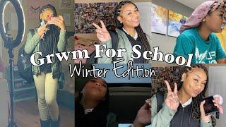 GRWM for School+ Drive With Me|| Winter Edition 