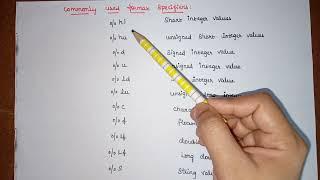 L:29 Formatted IO in C | Formatted Functions - printf() & scanf() | PPS | JNTUH | Programming in C