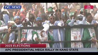 [ Live ]  Tinunbu Present As APC Holds Presidential Mega Rally In Kano