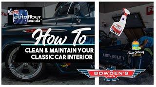 How to Clean & Maintain the Delicate Surfaces of your Classic Car Interior