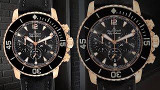 Blancpain Fifty Fathoms Flyback Rose Gold Chronograph Mens Watch 5085F | SwissWatchExpo