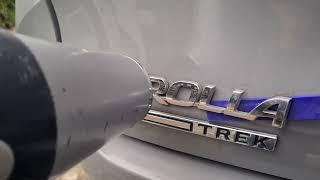 How to remove a car badge.