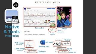 How to add image in pdf preview mac NATIVE (incl. pdf signature & add stamp to pdf)