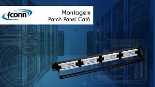 Montagem Patch Panel Cat6 e Cat5e